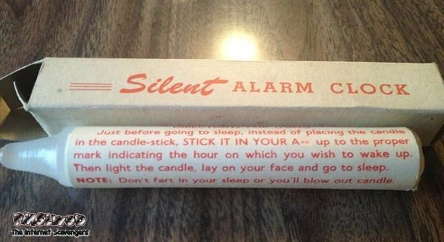 Funny sarcastic silent alarm clock @PMSLweb.com