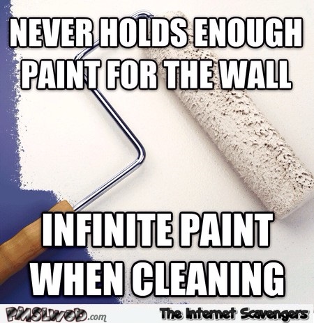 Funny paint roller meme @PMSLweb.com
