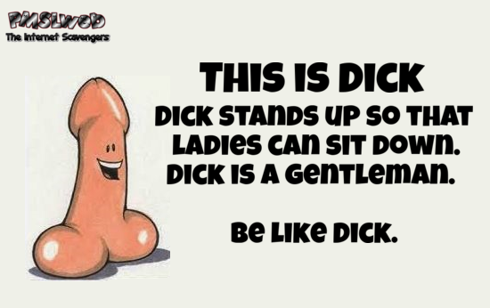 This is Dick, be like Dick adult humor - Funny adult meme collection @PMSLweb.com