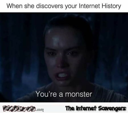 When she discovers your Internet history funny meme - LMAO memes and pics @PMSLweb.com