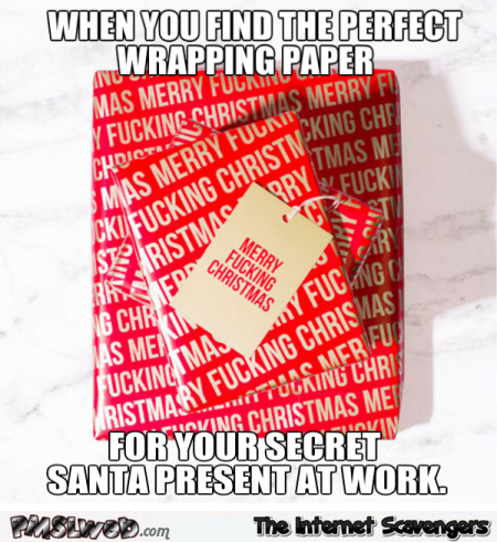 When you find the perfect wrapping paper funny meme @PMSLweb.com