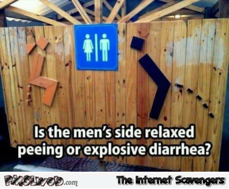 Is this relaxed peeing or explosive diarrhea funny meme @PMSLweb.com