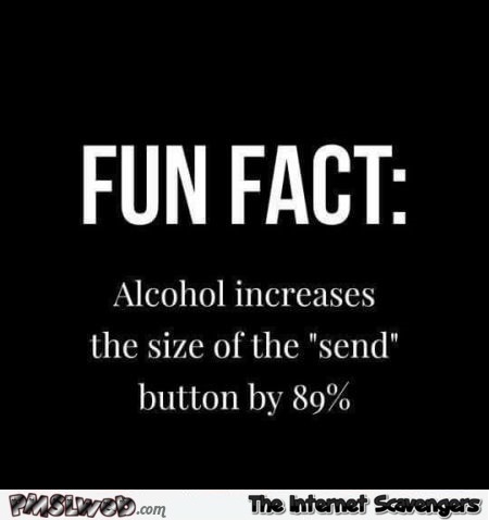 Fun fact about alcohol sarcastic humor - Hilarious Monday meme zone @PMSLweb.com