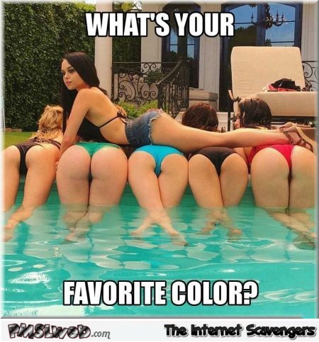 What's your favorite color funny adult meme - Naughty memes and pics @PMSLweb.com