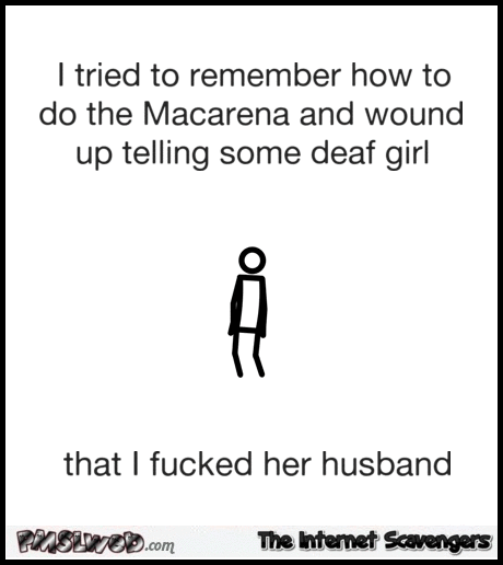 I tried to remember how to do the macarena funny sarcastic gif @PMSLweb.com