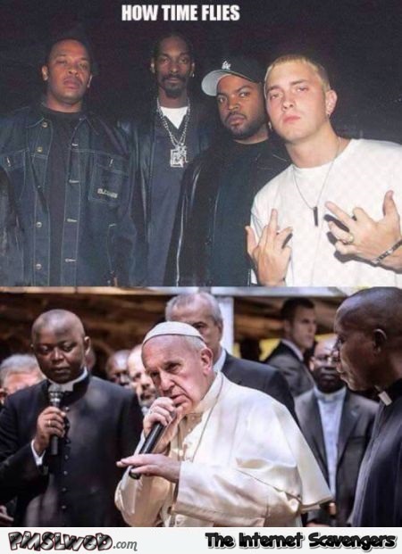 Eminem is the pope funny meme @PMSLweb.com