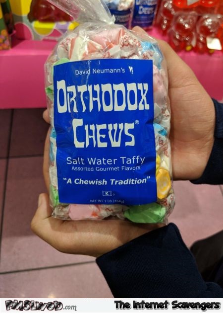 Funny orthodox chews taffy bag @PMSLweb.com