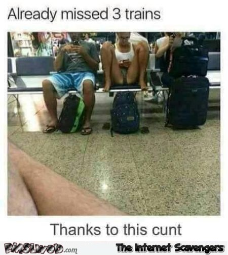 I've already missed 3 trains funny adult meme @PMSLweb.com