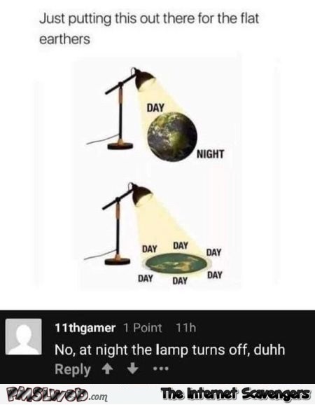 Day and night explained to flat earthers funny post