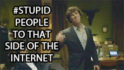Stupid people to that side of the Internet sarcastic gif