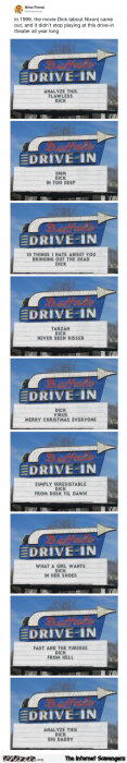 Dick was played in this drive-in all year long humor