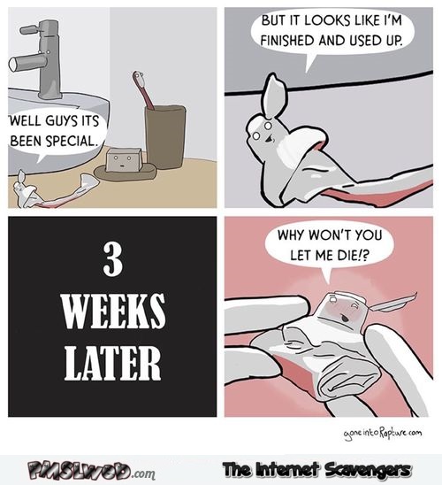 Toothpaste wants you to let it die funny comic
