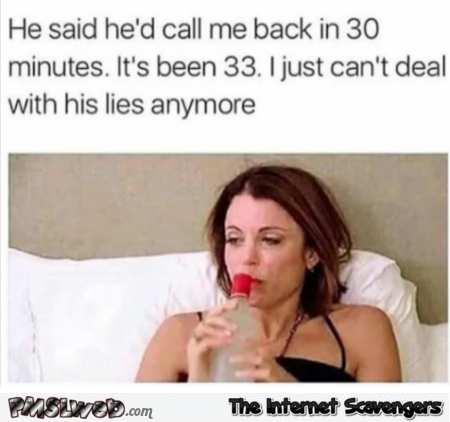 I can't deal with his lies anymore funny meme