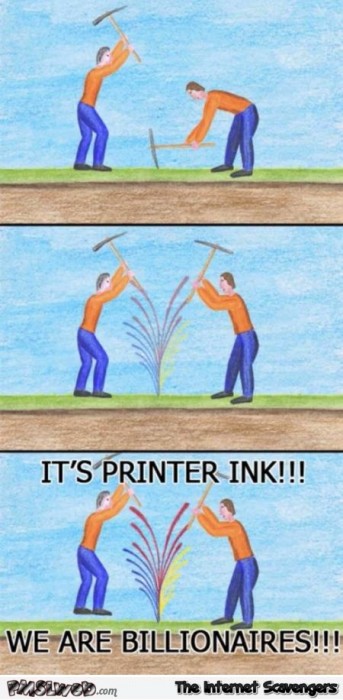 When you find printer ink funny comic