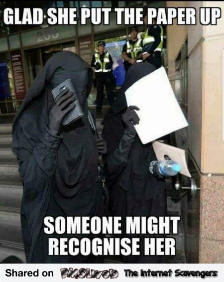 Funny inappropriate burqa meme