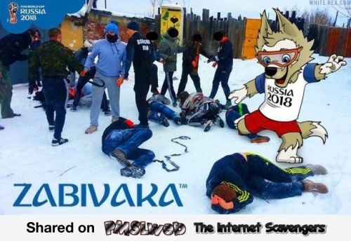 Funny Zabivaka mascot photoshop meme @PMSLweb.com