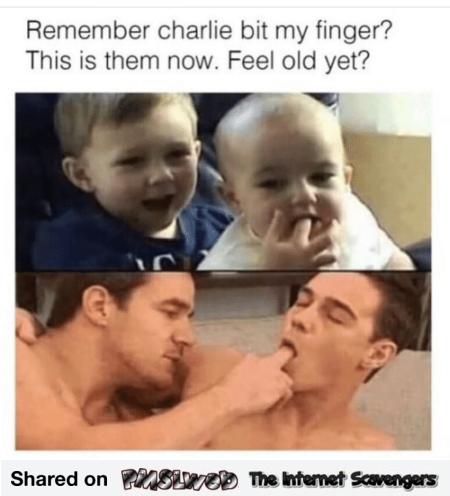Charlie bit my finger funny adult meme