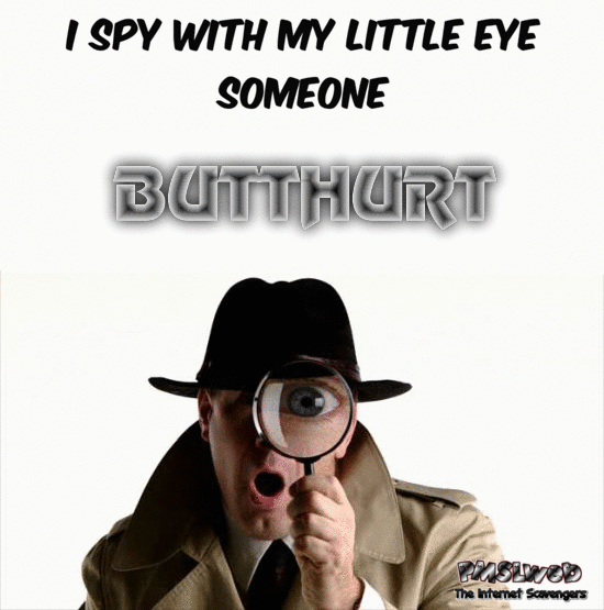 I spy with my little eye sarcastic humor @PMSLweb.com
