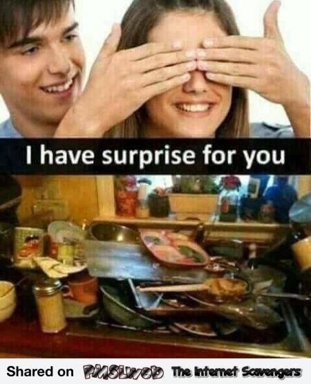 I have a surprise for you funny sexist meme