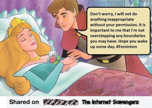 Funny feminist Disney cartoon caption - Funny Internet BS @PMSLweb.com